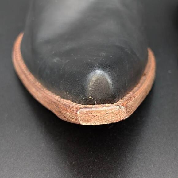 Corral Convertible Boots Womens 11 Black Calfskin Wing & Cross Booties Snip Toe - Picture 5 of 16